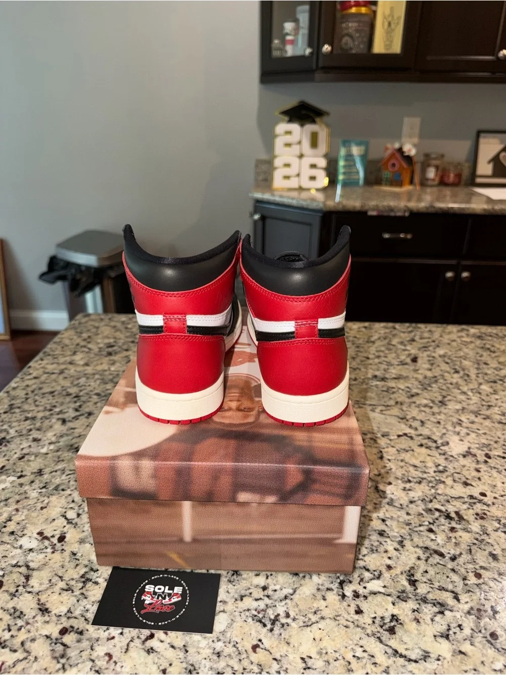 Size 4.5 Jordan 1 Retro OG High Black Toe Reimagined SKU DZ5485-106 Brand New
